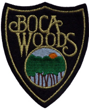 boca woods resort logo shield
